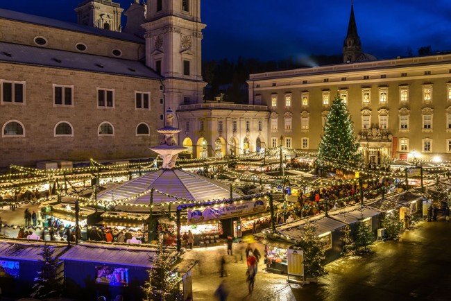 Salzburger Christkindlmarkt am Residenzplatz © Tourismus Salzburg / G.Breitegger