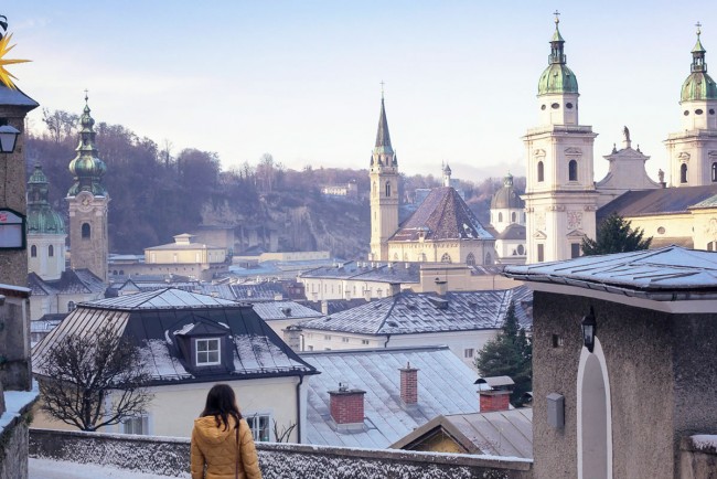 Salzburger Altstadt im Winter © Shutterstock